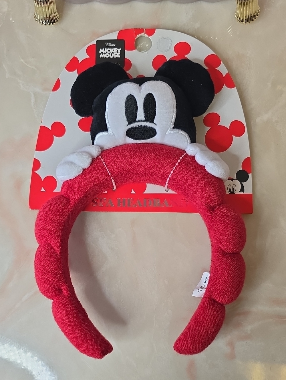 NWT Primark X Disney Mickey Mouse Spa Headband One Size Red